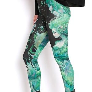 Blackmilk “MERMAID HWMF LEGGINGS - LIMITED” Size Medium M NWT